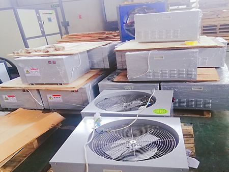 空氣能花椒烘干機(jī)車間